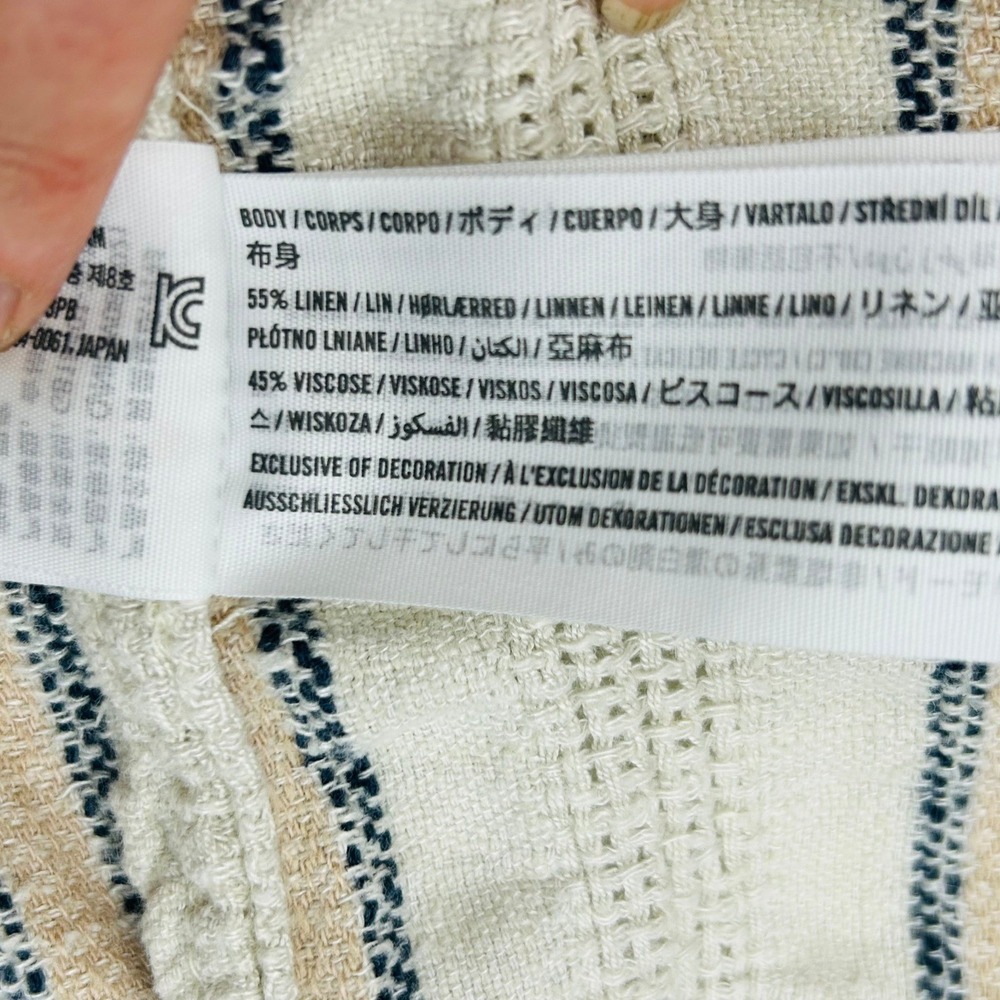 Abercrombie & Fitch Camp Shirt Mens XL Summer Linen Blend Beach Resort Casual - Picture 8 of 16